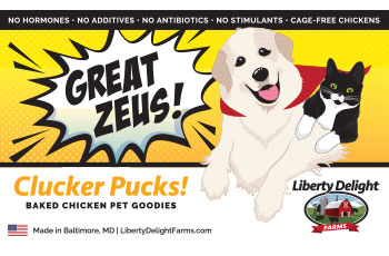 Clucker Pucks Pet Treats | Liberty Delight Firms